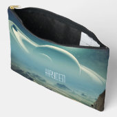 Whimsischer Planet Space Dreamscape Personalisiert Zubehörtasche (Offen)