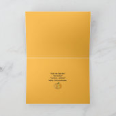 Whimsischer Pumpkin-Patch auf hellgelben Halloween Karte (Innenseite)