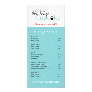 Whimsischer Rackkarte Werbekarte