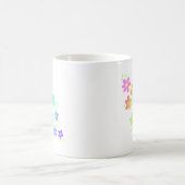 Whimsischer Regenbogen Blume Kaffeezubereitung Tas Kaffeetasse (Mittel)