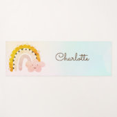 Whimsischer Regenbogen Personalisiert Yogamatte (Vorderseite (Horizontal))