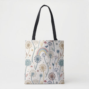 Whimsischer Regenbogen und botanische Lüsterne (2) Tasche