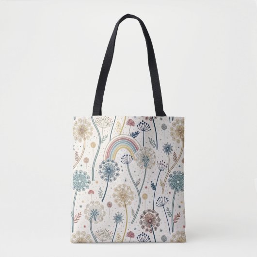 Whimsischer Regenbogen und botanische Lüsterne (2) Tasche (Vorderseite)