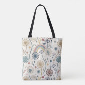 Whimsischer Regenbogen und botanische Lüsterne (2) Tasche (Rückseite)