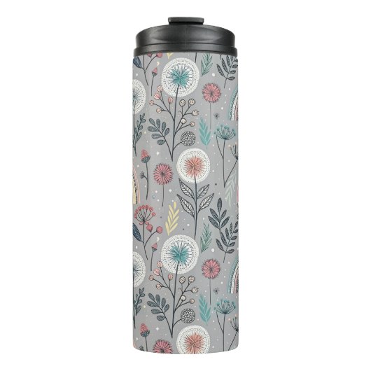 Whimsischer Regenbogen und Botanischer Regenbogen Thermosbecher (Vorderseite)