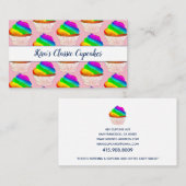 Whimsischer Regenbogenkuchen Baker oder Bäckerei Visitenkarte (Vorne/Hinten)