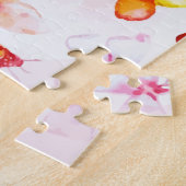 Whimsischer Regenbogenwald Butterfly Wasserfarbe Puzzle (Seite)