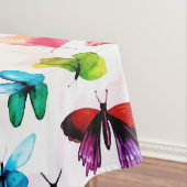 Whimsischer Regenbogenwald Butterfly Wasserfarbe Tischdecke (Beispiel)