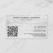 Whimsischer rustikaler Bauernhof Frischeier QR-Cod Visitenkarte (Rückseite)