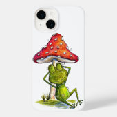 Whimsischer Schlaffrosch unter einem Pilz Case-Mate iPhone Hülle (Rückseite)