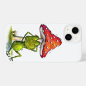 Whimsischer Schlaffrosch unter einem Pilz Case-Mate iPhone Hülle (Rückseite (Horizontal))
