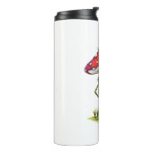 Whimsischer Schlaffrosch unter einem Pilz Thermosbecher (Nach links gedreht)