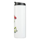 Whimsischer Schlaffrosch unter einem Pilz Thermosbecher (Nach rechts gedreht)