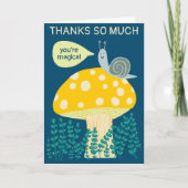 Whimsischer Schnecke auf Magischen Pilz CUSTOM Dan Karte (Vorderseite)