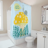 Whimsischer Schnecke auf Magischen Pilz CUSTOM Duschvorhang (Beispiel)