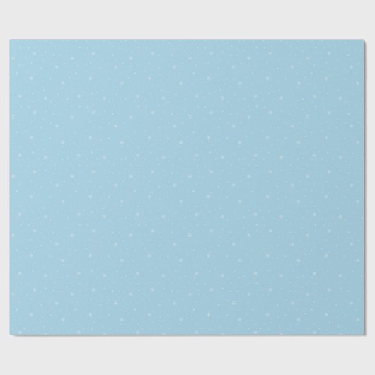 Whimsischer Schneeflocken Weihnachtsmuster Licht B Geschenkpapier (Flach)