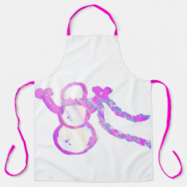 Whimsischer Schneemann Schürze