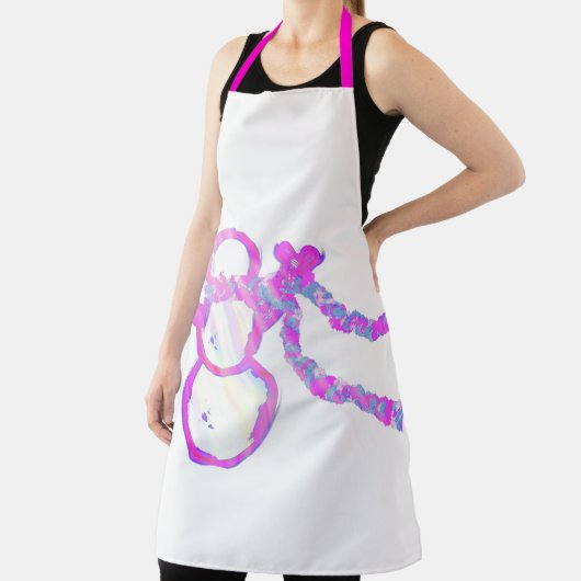 Whimsischer Schneemann Schürze (InSitu)