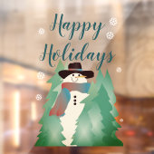 Whimsischer Schneemann und Bäume Fensteraufkleber (Blatt 2)