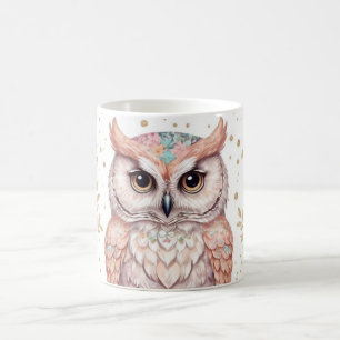 Whimsischer Schüssel und Blumenfantasie Kaffeetasse