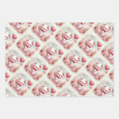 Whimsischer Schweinefleisch-Valentinstag Geschenkpapier Set (Vorderseite 2)