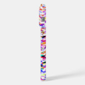 Whimsischer Sommer Farben Paint Spritzer Art Muste iPhone Hülle (Linke Seite)