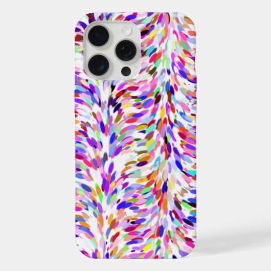 Whimsischer Sommer Farben Paint Spritzer Art Muste iPhone Hülle (Rückseite)