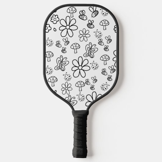 Whimsischer Sommer Pickleball Schläger (Rückseite)