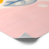 Whimsischer Sonnenblumen Kinderzimmer Wand Kunstpo Poster (Ecke)