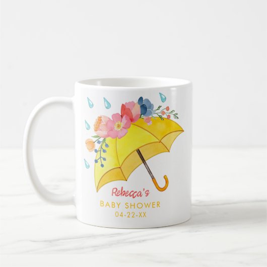 Whimsischer Springfloral Baby Dusche Tasse - A (Links)