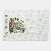 Whimsischer St. Patrick's Day Gnom Geschirrtuch (Horizontal)