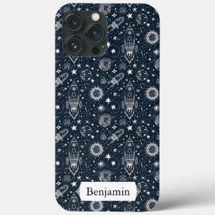 Whimsischer stilvoller Sternen-Raketen-Raumschiff  Case-Mate iPhone Hülle