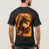 "Whimsischer T - Shirt der Wasserfarbe des Drachen (Rückseite)