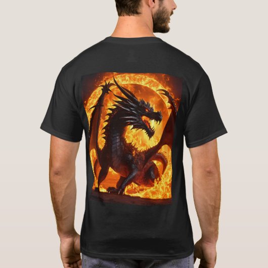 "Whimsischer T - Shirt der Wasserfarbe des Drachen (Rückseite)