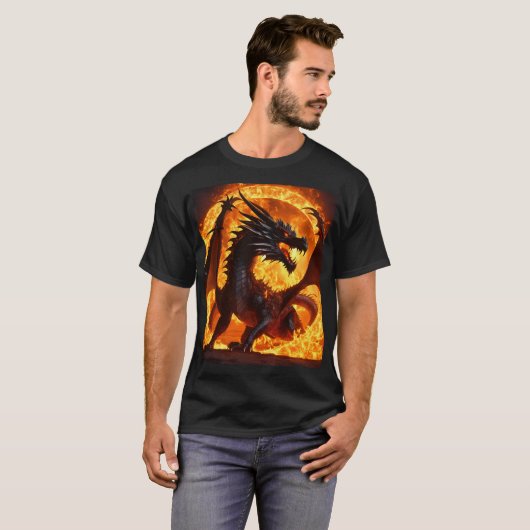 "Whimsischer T - Shirt der Wasserfarbe des Drachen (Vorne ganz)