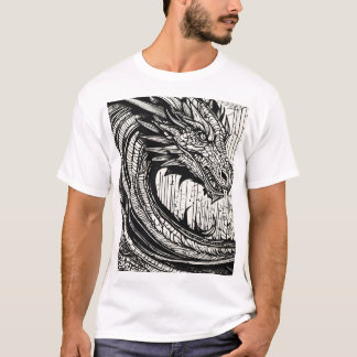 "Whimsischer T - Shirt der Wasserfarbe des Drachen