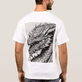 "Whimsischer T - Shirt der Wasserfarbe des Drachen (Rückseite)