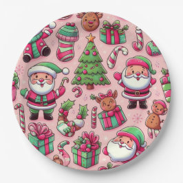 Whimsischer Teller für Weihnachten