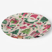 Whimsischer Teller für Weihnachten (Schrägansicht)