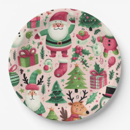 Whimsischer Teller für Weihnachten