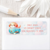 Whimsischer tierischer Jars - Hund - Rücksendeadre (Insitu)