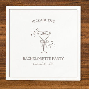 Whimsischer Trendiger Lustiger Espresso Martini Ju Serviette
