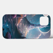 Whimsischer Turm Landschaft Fantasy Art Case-Mate iPhone Hülle (Rückseite (Horizontal))