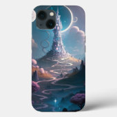 Whimsischer Turm Landschaft Fantasy Art Case-Mate iPhone Hülle (Rückseite)