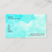 Whimsischer und farbenfroher Zuhause Sweet Zuhause Visitenkarte (Rückseite)