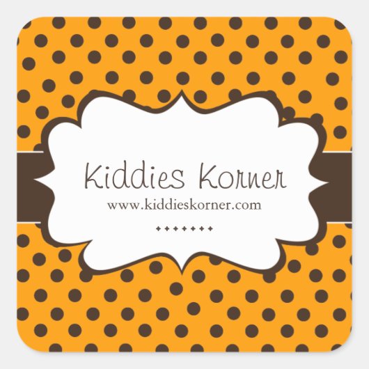 Whimsischer und Niedlicher Polk a Dot Stickers (Vorderseite)