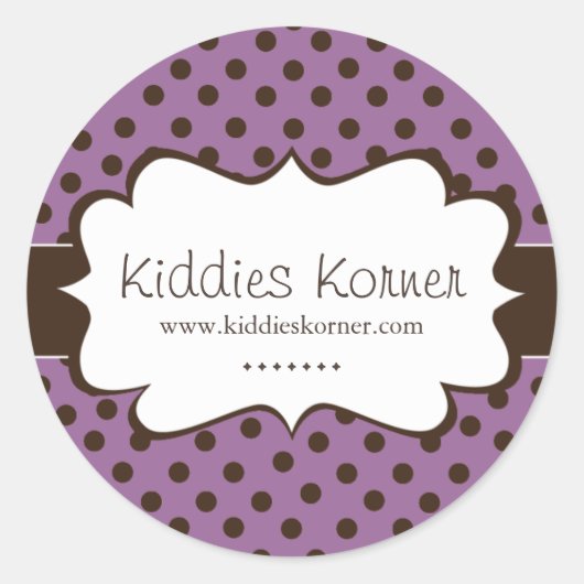 Whimsischer und Niedlicher Polk a Dot Stickers (Vorderseite)