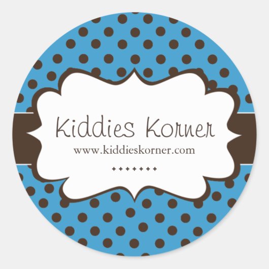 Whimsischer und Niedlicher Polk a Dot Stickers (Vorderseite)
