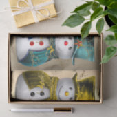 Whimsischer und Niedlicher Schneemann Weihnachten Seidenpapier (Geschenk)