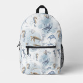 Whimsischer Unterwasserwelt - Muster für Meeresleb Bedruckter Rucksack (Vorderseite)